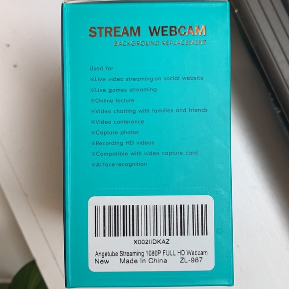 NEW Angetube Streaming 1080P HD Webcam Ring Light + Mic Video Web Camera 967 - Picture 4 of 11